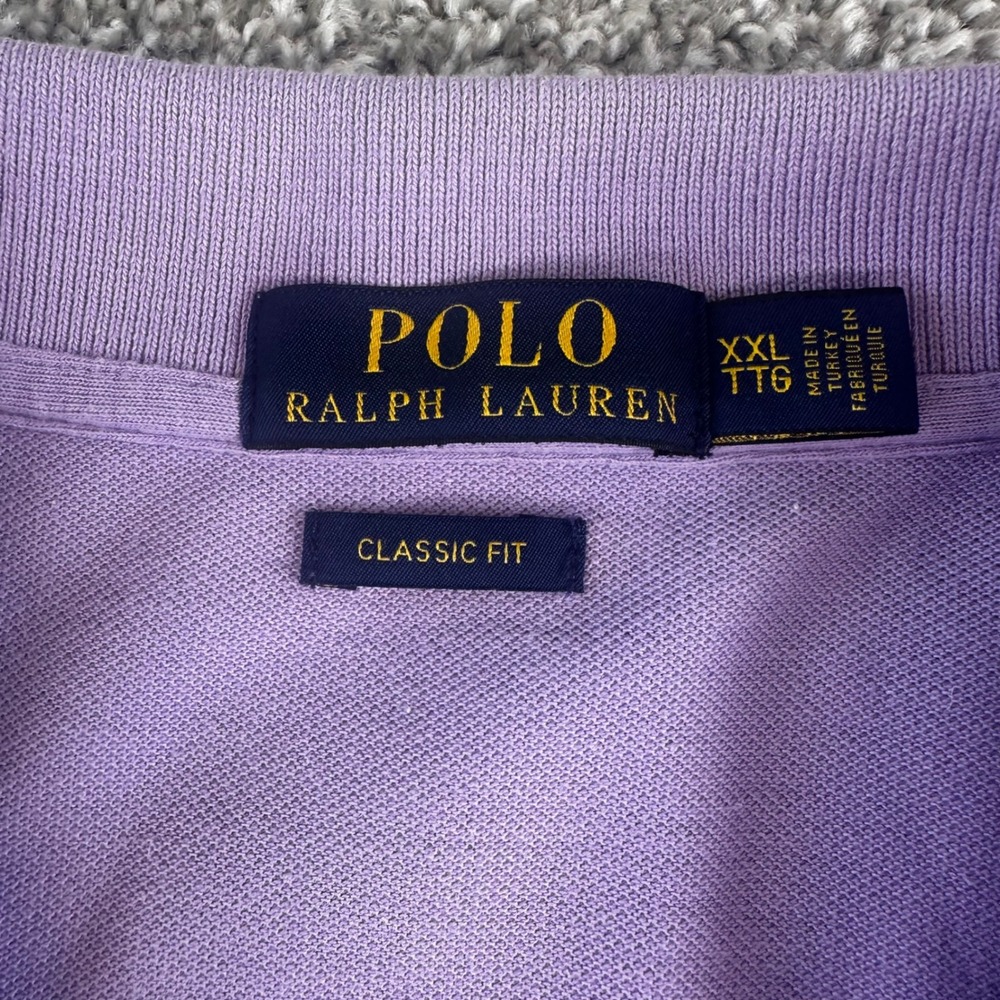 Polo Ralph Lauren Polo Shirt Mens XXL Purple Classic Fit Short Sleeve Cotton - Picture 4 of 8